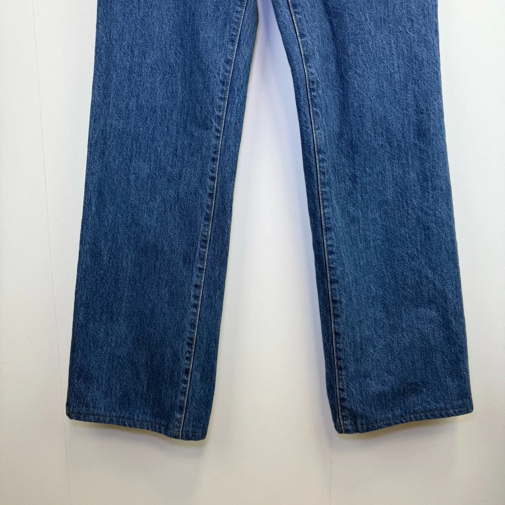 BLDWN High Rise Relaxed Jeans Size 24 denim casual‎